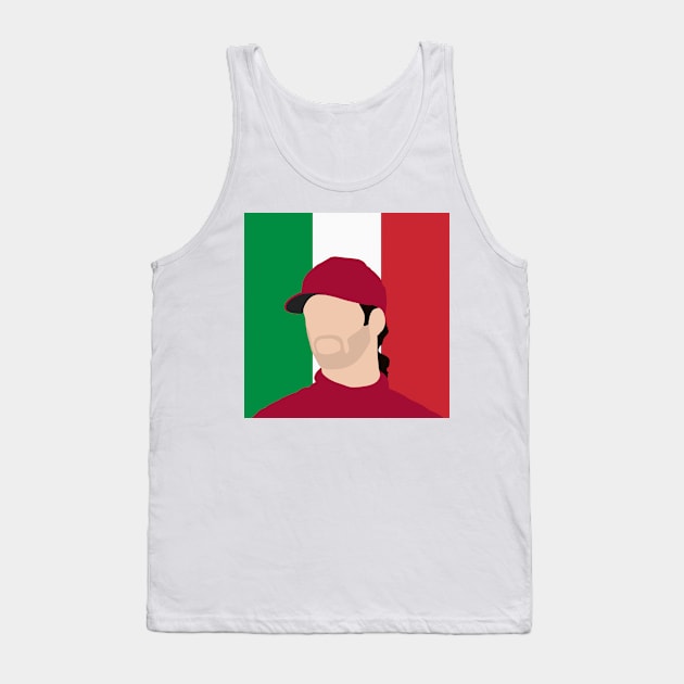 Antonio Giovinazzi Face Art - Flag Edition Tank Top by GreazyL